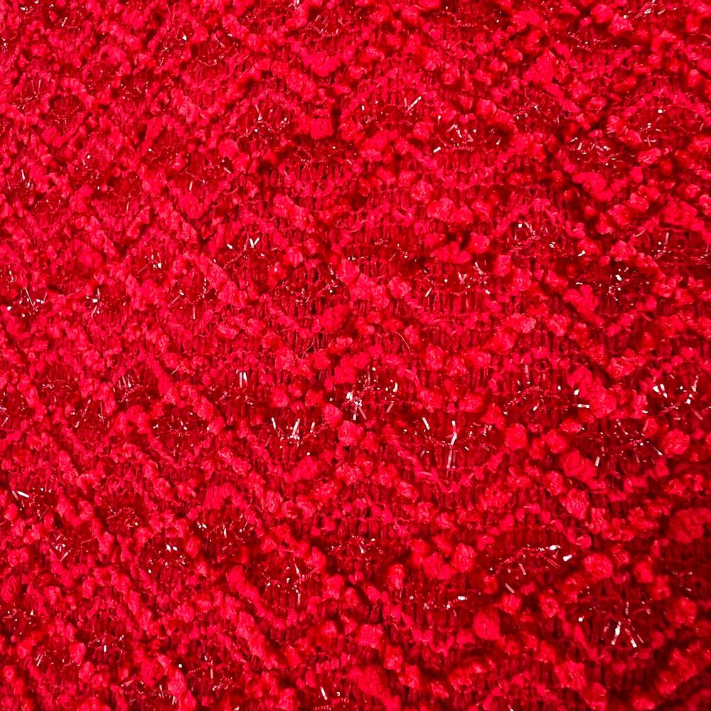 NEW NWT Alfred Dunner BEAUTIFUL Sz 16 Red Sparkly Jacket Blouse Shirt Top - Picture 8 of 9